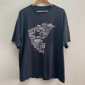 Vintage Y2K Famous Stars & Straps Skater F Logo Black T-Shirt Men's 2XL VTG